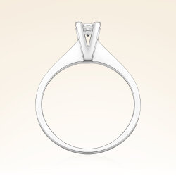 0,15 Karat Tektaş Pırlanta Yüzük - 3