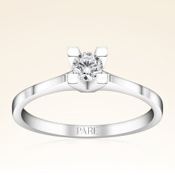 0,15 Karat Tektaş Pırlanta Yüzük - 1