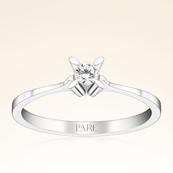 0,15 Karat Tektaş Pırlanta Yüzük - Pare Pırlanta