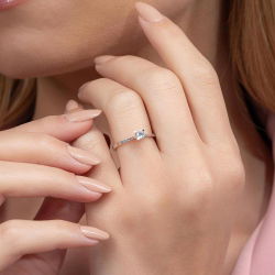 0,15 Karat Tektaş Pırlanta Yüzük - PR00298-8 - 5