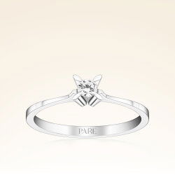 0,15 Karat Tektaş Pırlanta Yüzük - 1