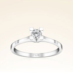 0,15 Karat Tektaş Pırlanta Yüzük - 1