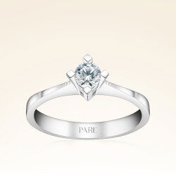 0,15 Karat Tektaş Pırlanta Yüzük - 1