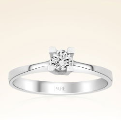 0,15 Karat Tektaş Pırlanta Yüzük - PR01042-8 - 1