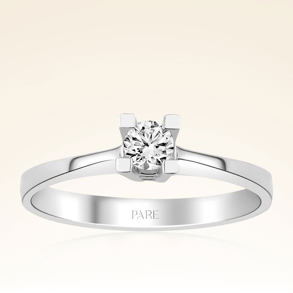 0,15 Karat Tektaş Pırlanta Yüzük - Pare Pırlanta