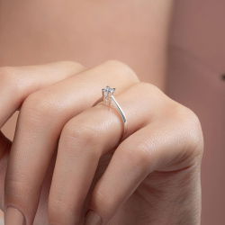 0,15 Karat Tektaş Pırlanta Yüzük - PR01042-8 - 7