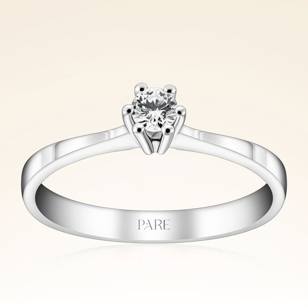 0,15 Karat Tektaş Pırlanta Yüzük - Pare Pırlanta