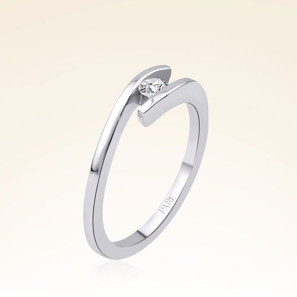 0,15 Karat Tektaş Pırlanta Yüzük - Pare Pırlanta