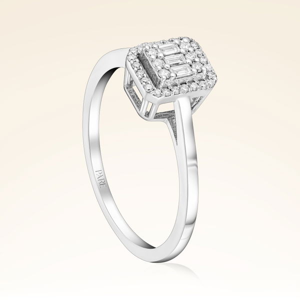 0,16 Karat Baget Pırlanta Yüzük - Pare Pırlanta