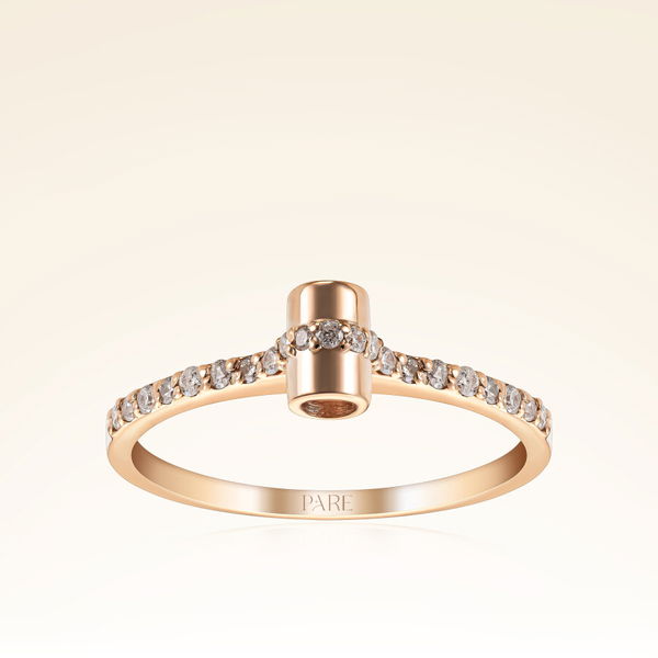 0,16 Karat Pırlantalı Trend Yüzük - Pare Pırlanta