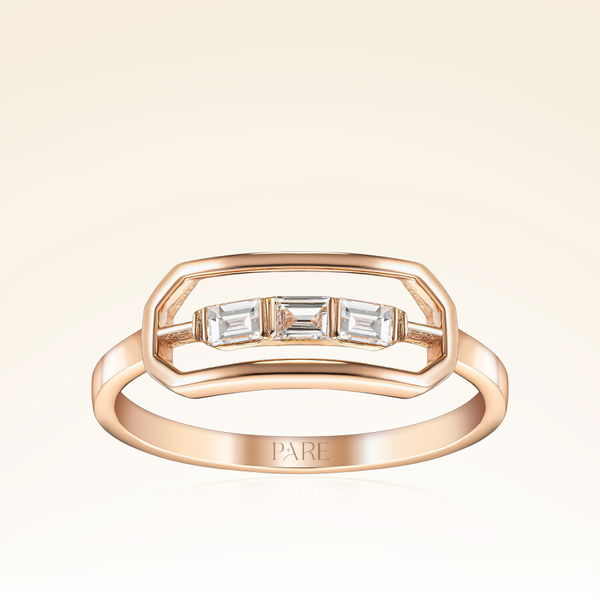0,16 Karat Pırlantalı Trend Yüzük - Pare Pırlanta
