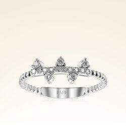 0,16 Karat Pırlanta Dört Taşlı Trend Yüzük - 1