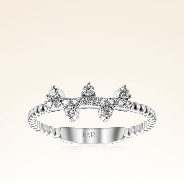 0,16 Karat Pırlanta Dört Taşlı Trend Yüzük - Pare Pırlanta