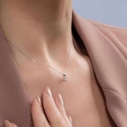 0,16 Karat Tektaş Pırlanta Kolye - PR00763 - 3