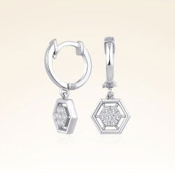  0,16 Karat Trend Pırlanta Küpe - 1