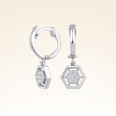  0,16 Karat Trend Pırlanta Küpe - Pare Pırlanta