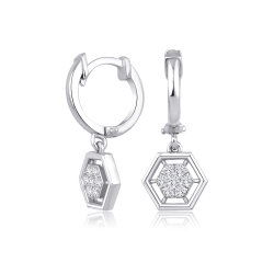  0,16 Karat Trend Pırlanta Küpe - 2
