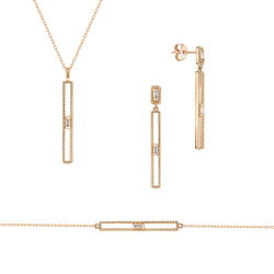 0.17 Karat Baget Pırlanta Set - PRS0021 - 1