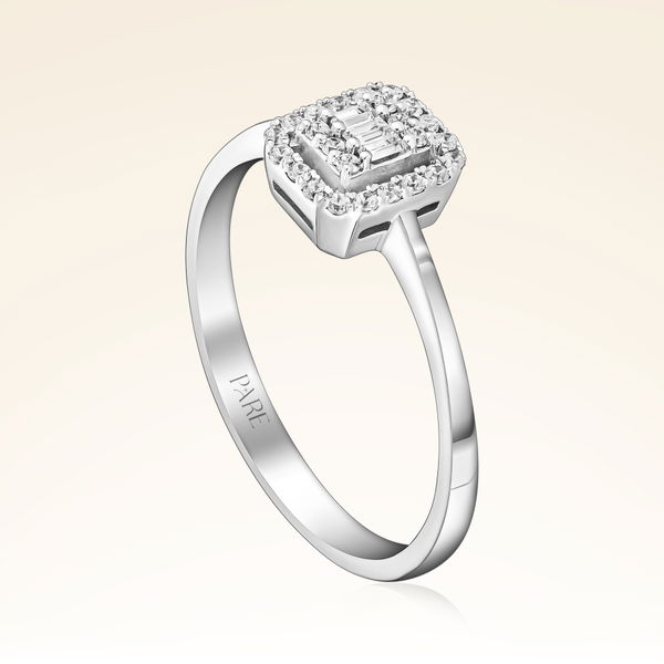 0,17 Karat Baget Pırlanta Yüzük - Pare Pırlanta