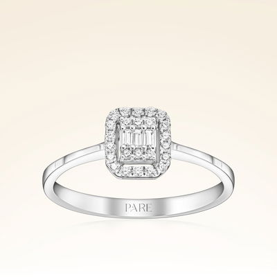 0,17 Karat Baget Pırlanta Yüzük - Pare Pırlanta