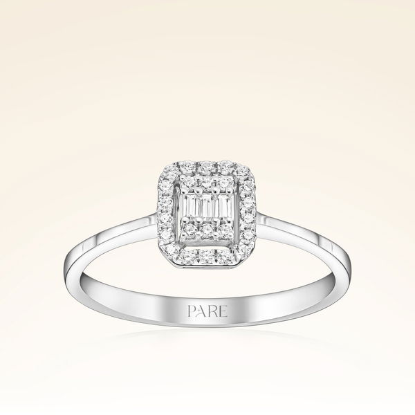 0,17 Karat Baget Pırlanta Yüzük - Pare Pırlanta