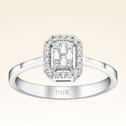 0,17 Karat Baget Pırlanta Yüzük - PR00186 - 1