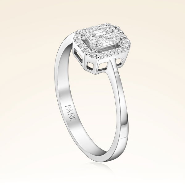 0,17 Karat Baget Pırlanta Yüzük - Pare Pırlanta