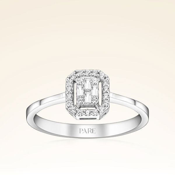 0,17 Karat Baget Pırlanta Yüzük - Pare Pırlanta