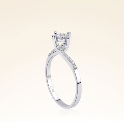 0,17 Karat Coronet Pırlanta Yüzük - Pare Pırlanta