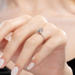 0,17 Karat Coronet Pırlanta Yüzük - 5