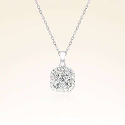 0,17 Karat Efektli Coronet Pırlanta Kolye - Pare Pırlanta