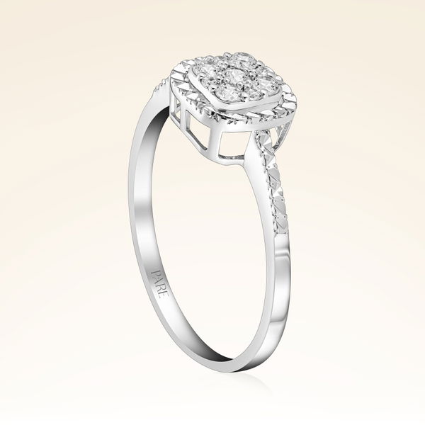 0,17 Karat Efektli Coronet Pırlanta Yüzük - Pare Pırlanta