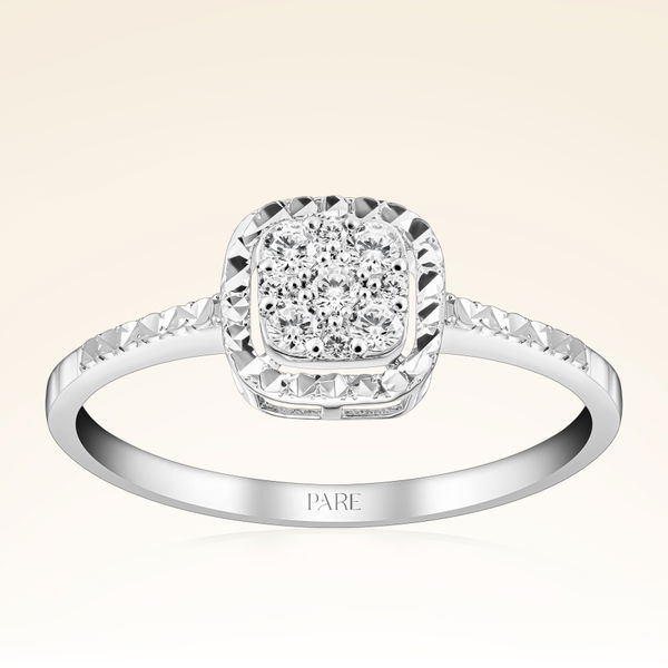 0,17 Karat Efektli Coronet Pırlanta Yüzük - Pare Pırlanta