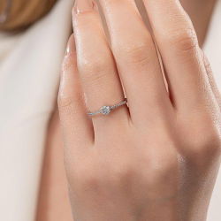 0,17 Karat Fantezi Pırlanta Yüzük - PR00349 - 4