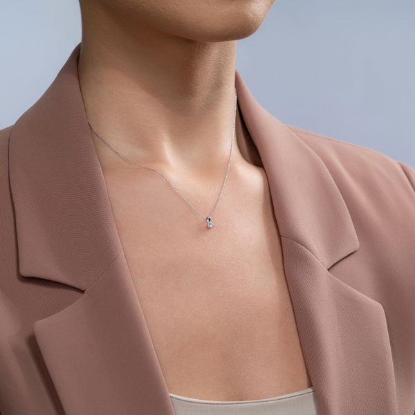 0,17 Karat Tektaş Pırlanta Kolye - Pare Pırlanta