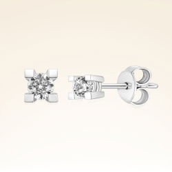 0,17 Karat Tektaş Pırlanta Küpe - PR00497 - 1