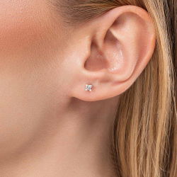 0,17 Karat Tektaş Pırlanta Küpe - PR00497 - 3