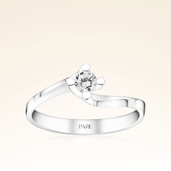 0,17 Karat Tektaş Pırlanta Yüzük - Pare Pırlanta