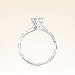 0,17 Karat Tektaş Pırlanta Yüzük - 3