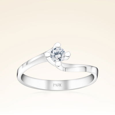 0,17 Karat Tektaş Pırlanta Yüzük - Pare Pırlanta