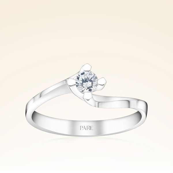 0,17 Karat Tektaş Pırlanta Yüzük - Pare Pırlanta