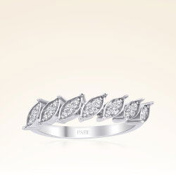 0,17 Karat Yarımtur Pırlanta Yüzük - 1