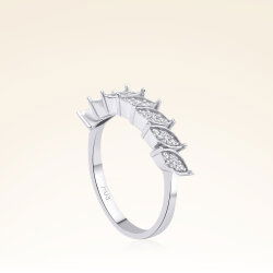 0,17 Karat Yarımtur Pırlanta Yüzük - 2