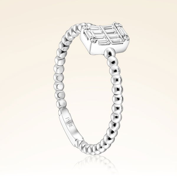 0,18 Karat Baget Pırlanta Yüzük - Pare Pırlanta