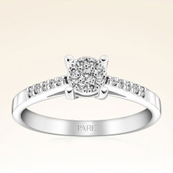 0,18 Karat Coronet Pırlanta Yüzük - 1