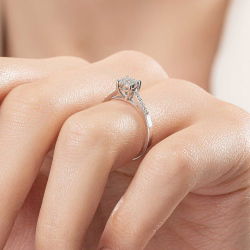 0,18 Karat Coronet Pırlanta Yüzük - 4