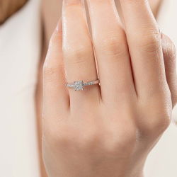 0,18 Karat Coronet Pırlanta Yüzük - 3