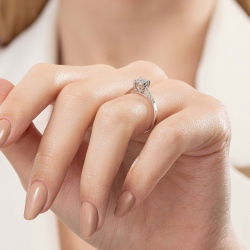 0,18 Karat Coronet Pırlanta Yüzük - 6