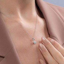 0,18 Karat Fantezi Pırlanta Kolye - PR00724 - 2