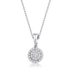 0,18 Karat Fantezi Pırlanta Kolye - PR00724 - 1